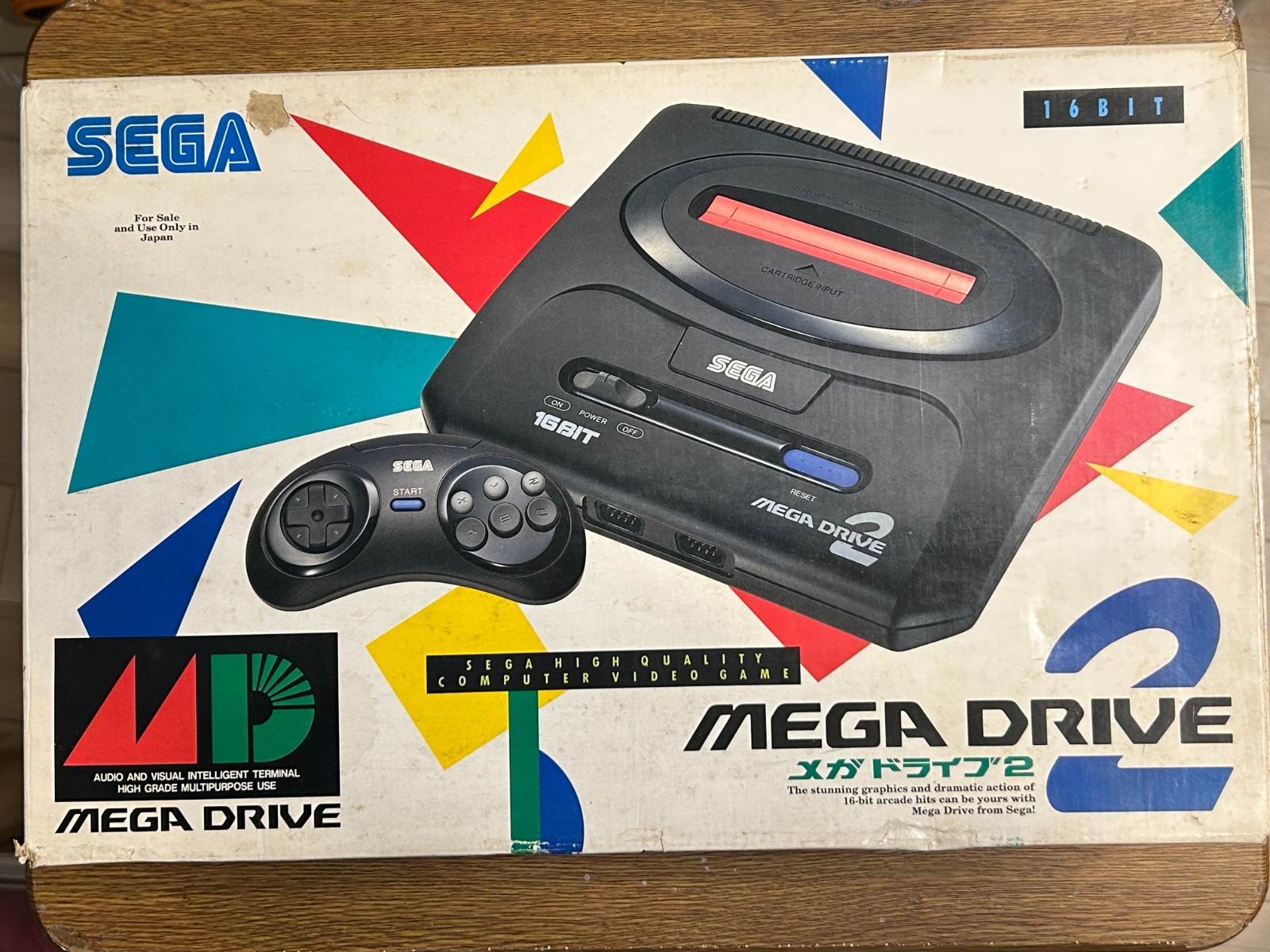 Sega Mega Drive 2 Console NTSC-J Japan Boxed w/ Controller AV Cable Genesis