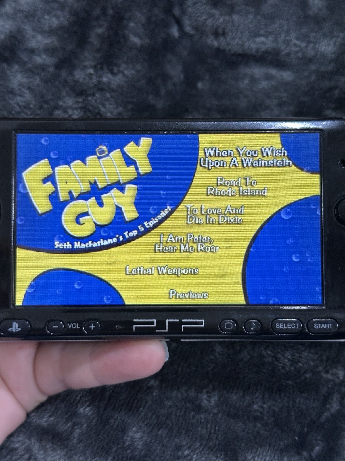Sony PSP 3001 Black Handheld Console with 5 Games & 4 Movies Bundle Lot