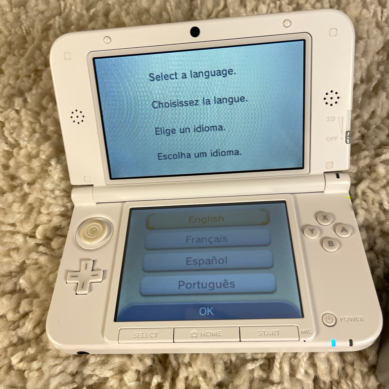 Nintendo 3DS XL Console Animal Crossing New Leaf Edition Handheld SPR-001 Tested