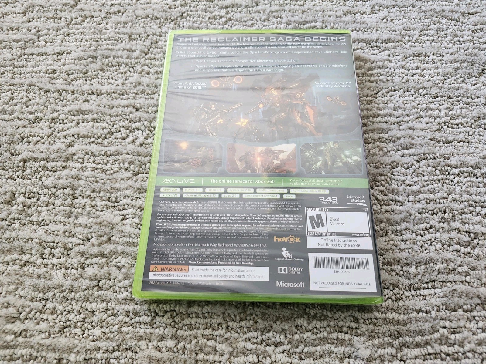Microsoft Xbox 360 Halo 4 Limited Edition 320GB Console Tested CIB Sealed Game!