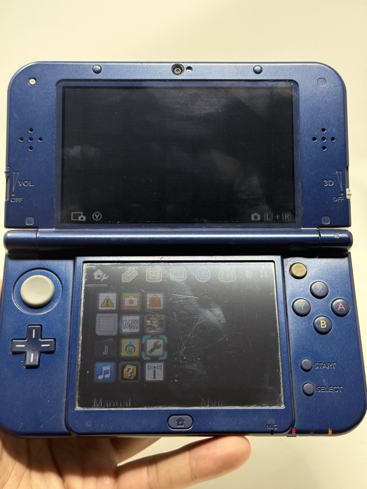 New Nintendo 3DS XL Galaxy Edition Handheld System w Charger US Edition Tested
