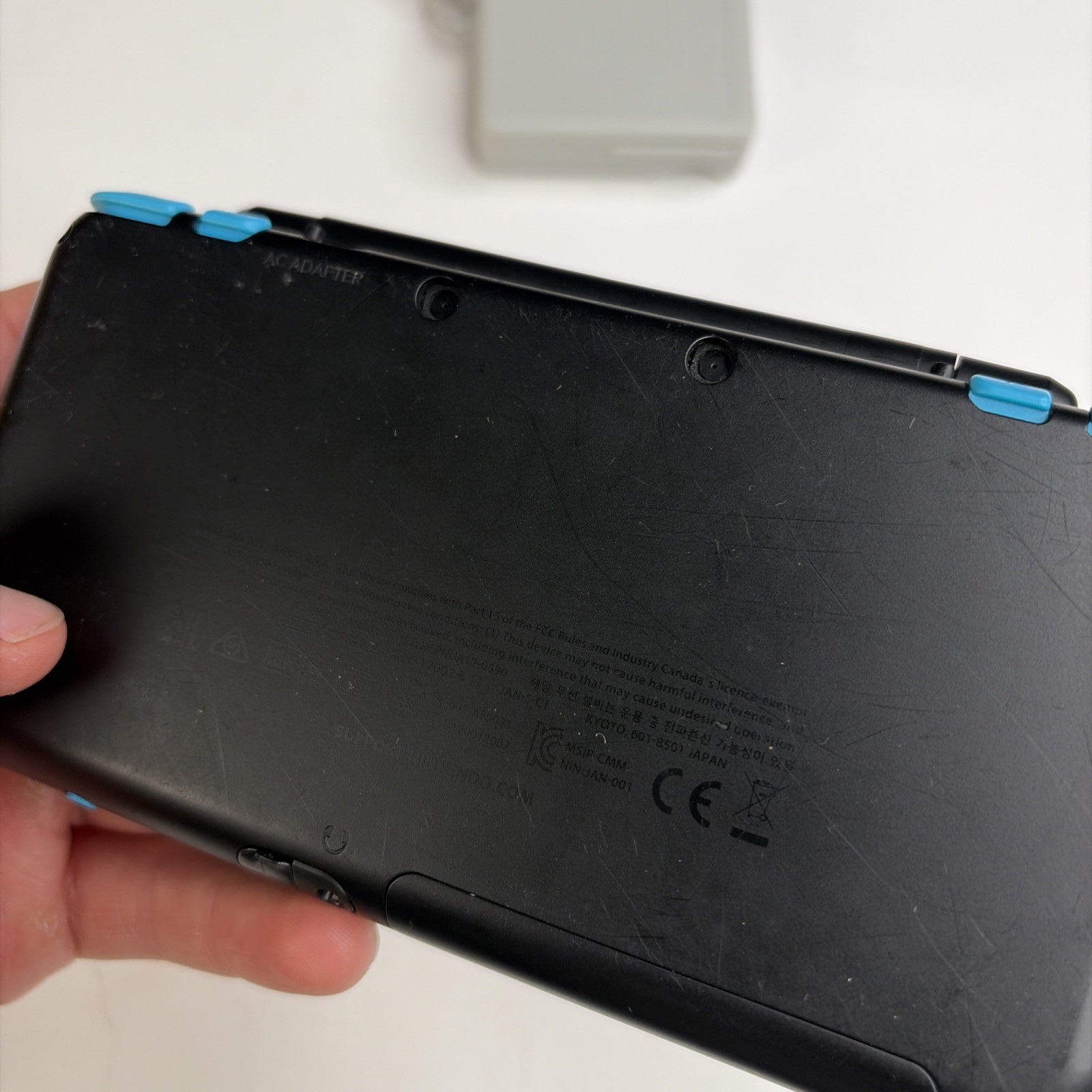 Nintendo 2DS XL Console – Black/Turquoise W Charger Stylus US Model Repair!