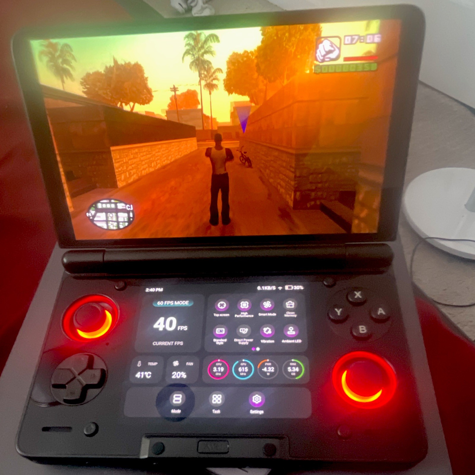 AYN Thor Handheld Gaming System Android 256GB 1080p Wi-Fi USB-C Black