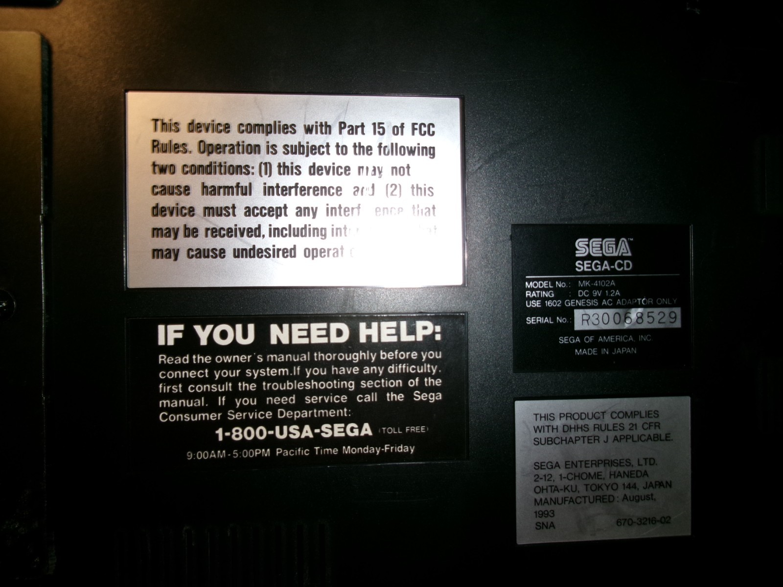SEGA Genesis console-parts or repair only