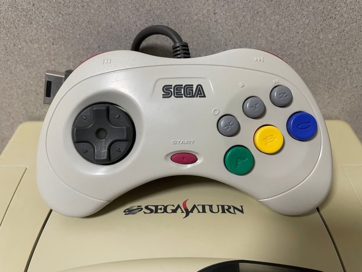 Sega Saturn Console White HST-3220 Japanese Version tested