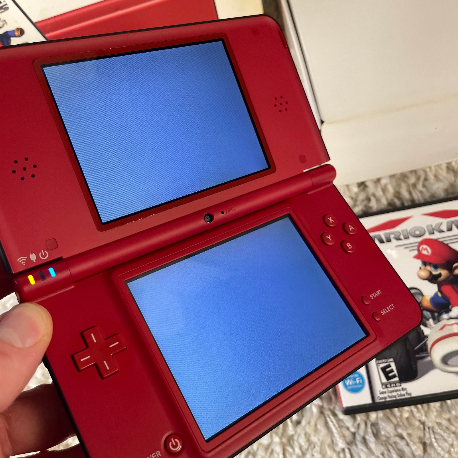 Nintendo DSi XL 25th Anniversary Super Mario Bros. Red Handheld UTL-001 in Box