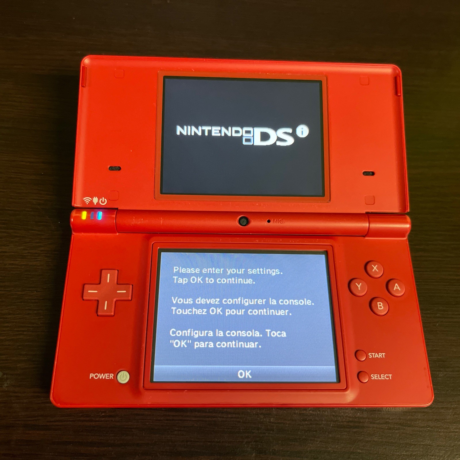 Nintendo DSi Red Console Only. Works. Used. Charger Not Included