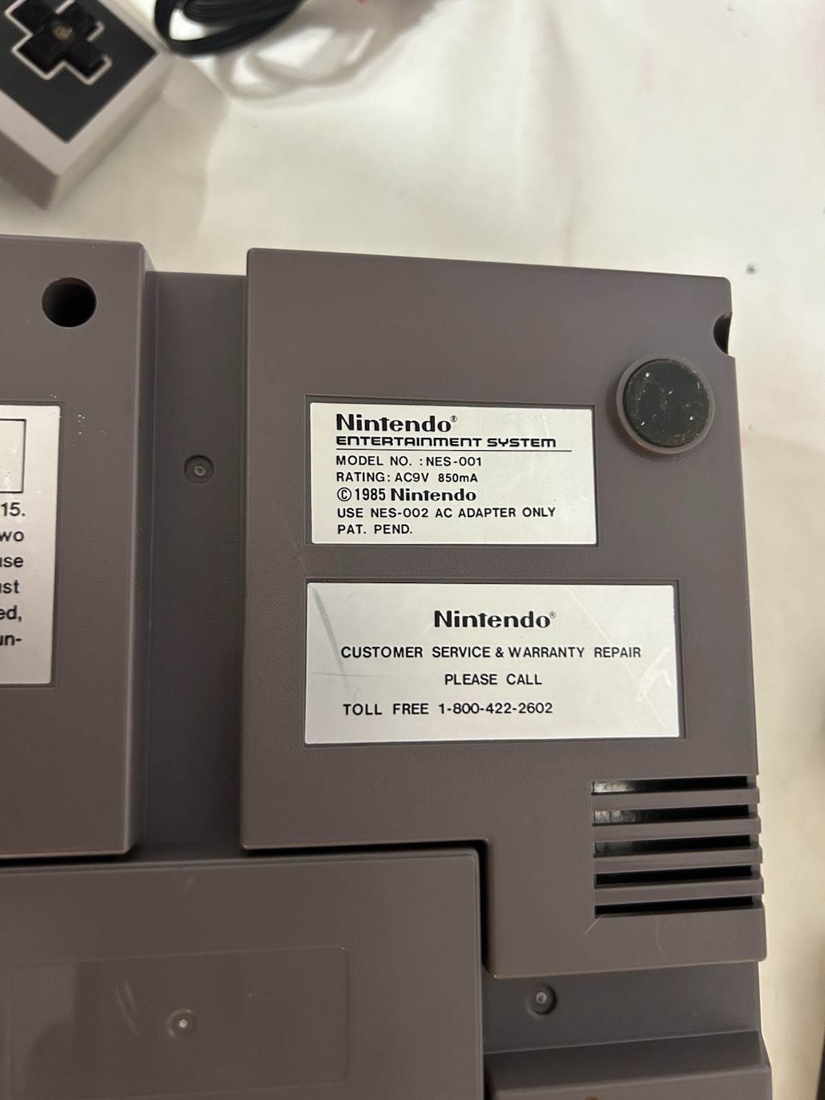 Nintendo NES Console Original Bundle 9 Games Mario TESTED New 72 Pin Connector