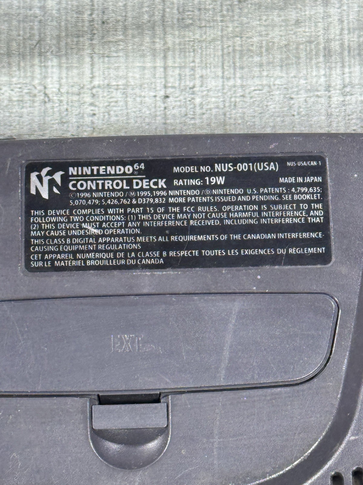 Nintendo N64 Console NUS-001 Monster Truck Madness Video Game Controller