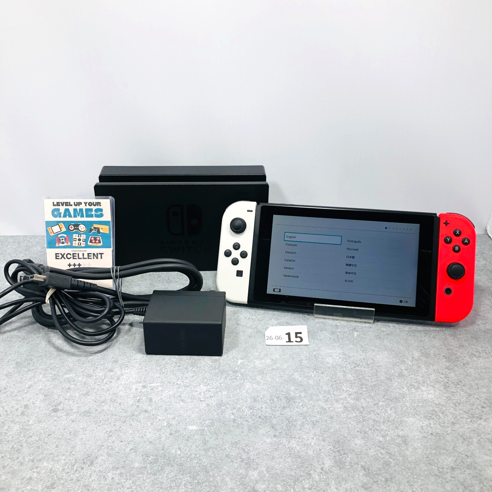 [EX+3] Nintendo Switch V1 Hac-001 2018 Console Region Free White Japan 26-06-15