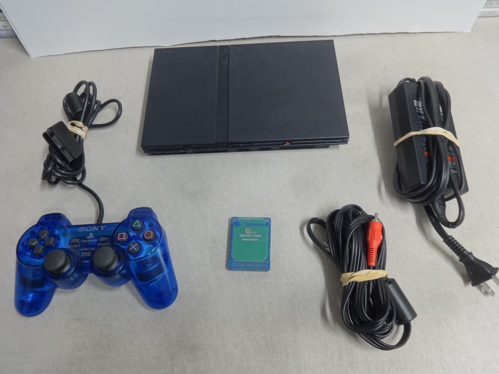OEM Sony PS2 SLIM Video Game System Console Bundle Set Playstation-2 SCPH-70012