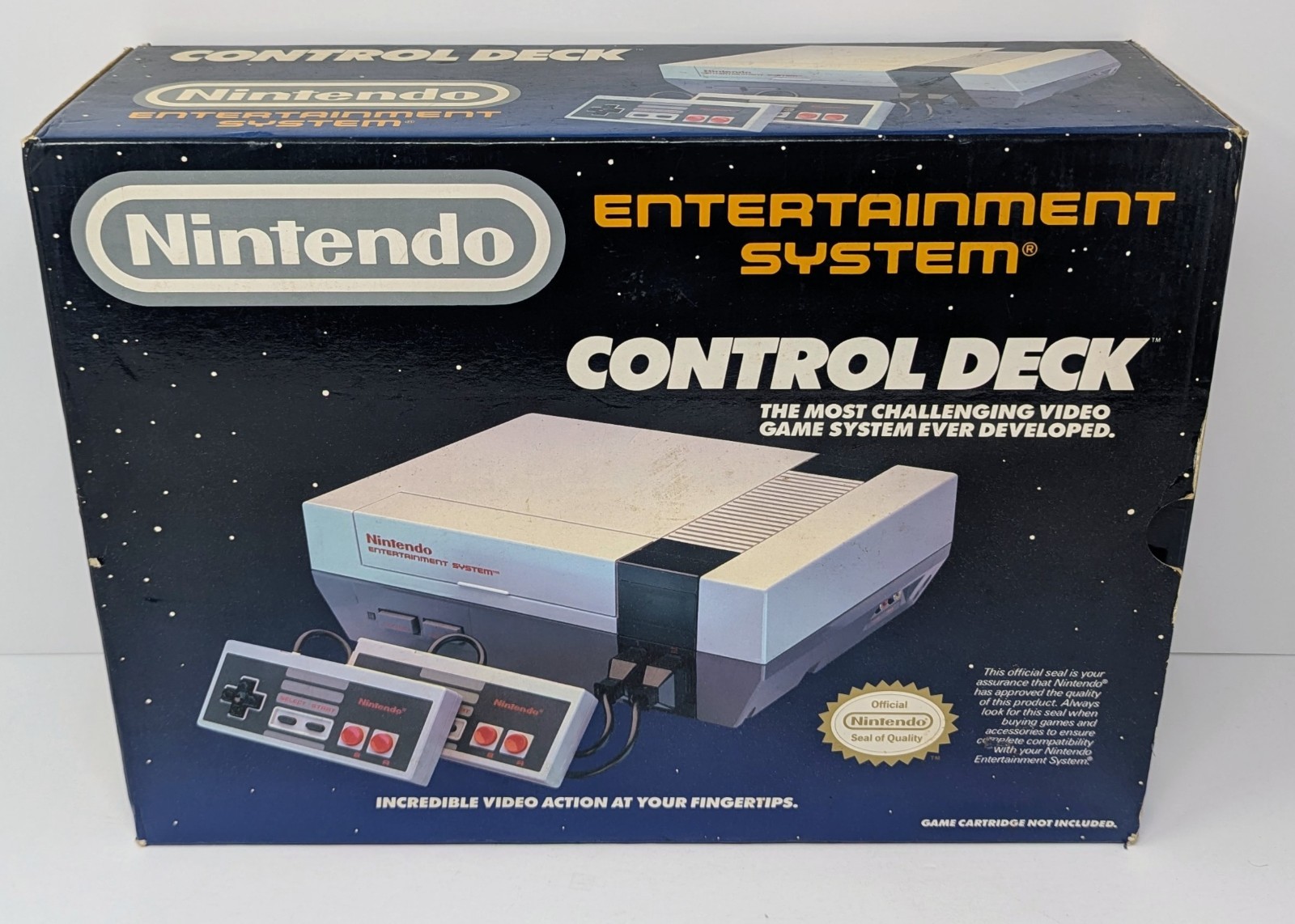 Nintendo NES Control Deck Console Bundle w/ Box, Styrofoam, Manuals, & Mario!