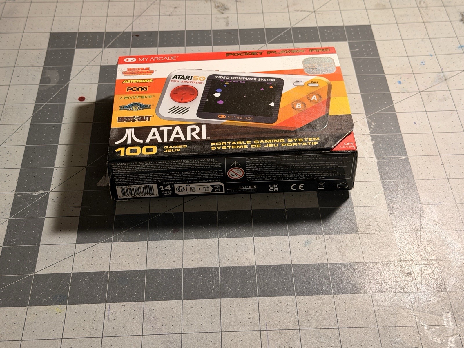 My Arcade Atari 50th Anniversary Pocket Player Pro Handheld Console, USB-C