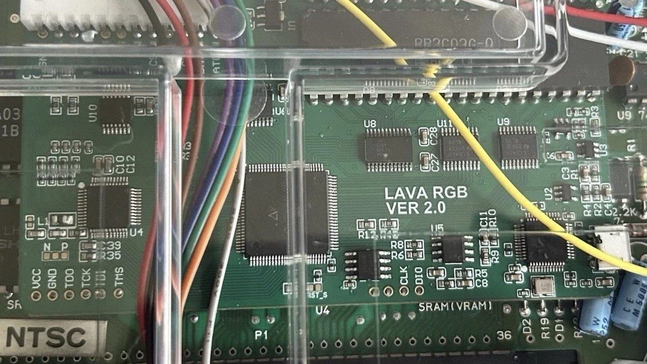 clear white Nintendo NES Console Lava RGB ver 2.0- FAST SHIPPING