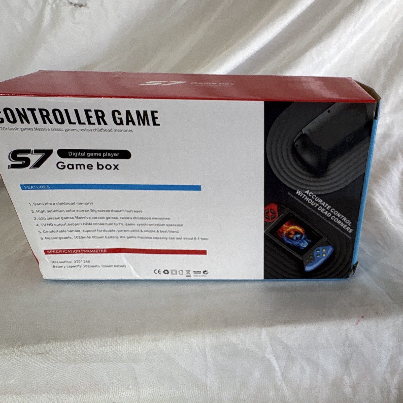 S7 Game Box Handheld System Digital Game Player HDMI Rechargeable Blue/Red/Black