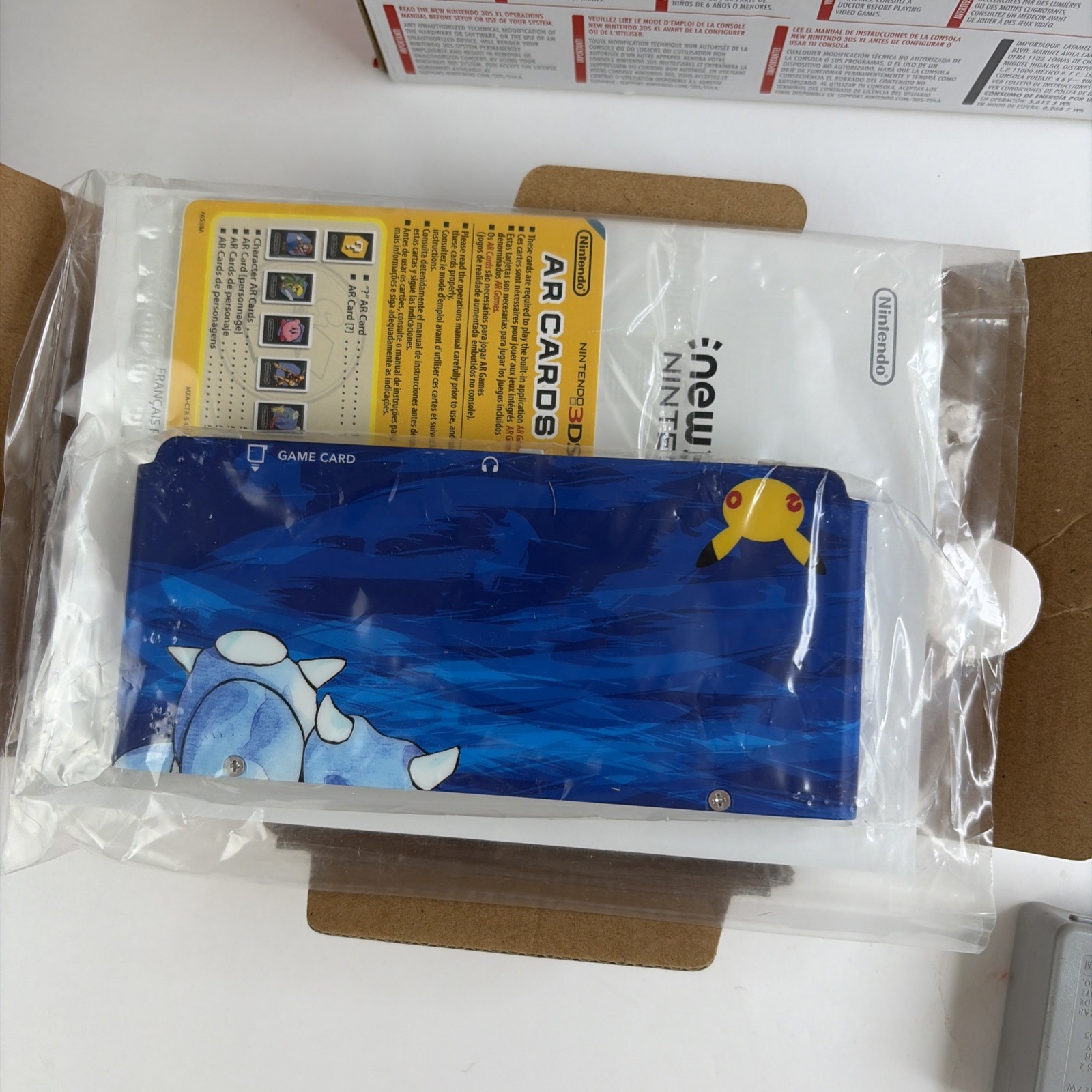 New Nintendo 3DS Pokemon 20th Anniversary Edition System Manual CIB plates