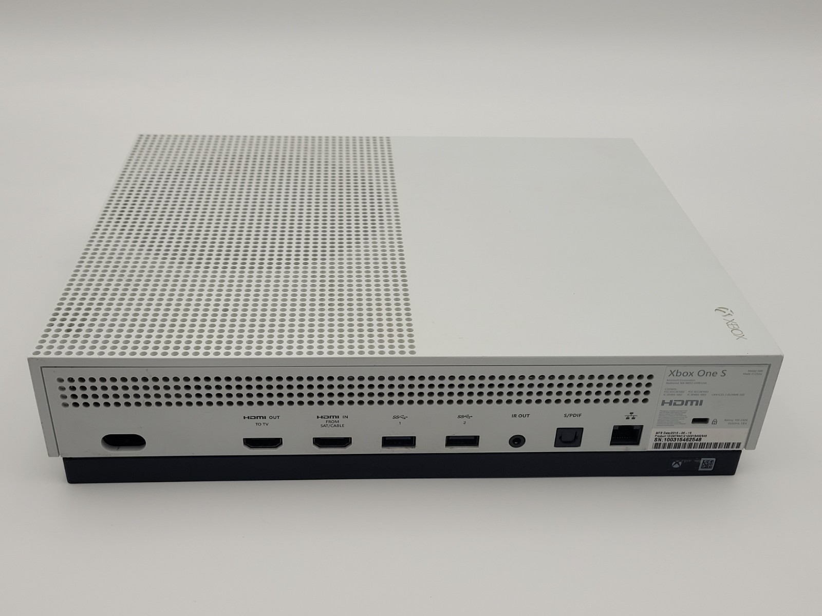 Microsoft Xbox One S 2TB White Video Game Console Model 1681 w/ Cables TESTED