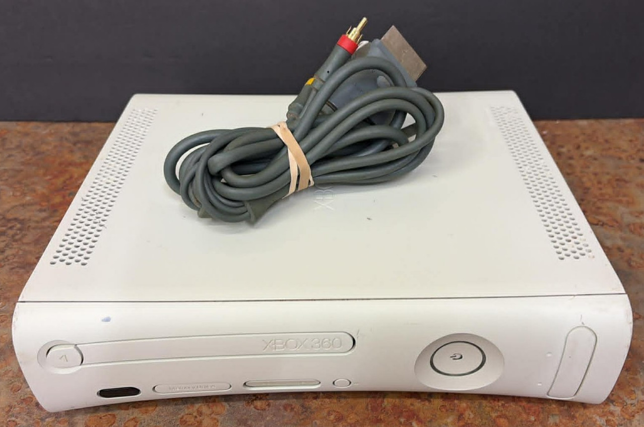 Microsoft Xbox X-Box 360 Matte White Console Parts or Repair FIX RED RING USA