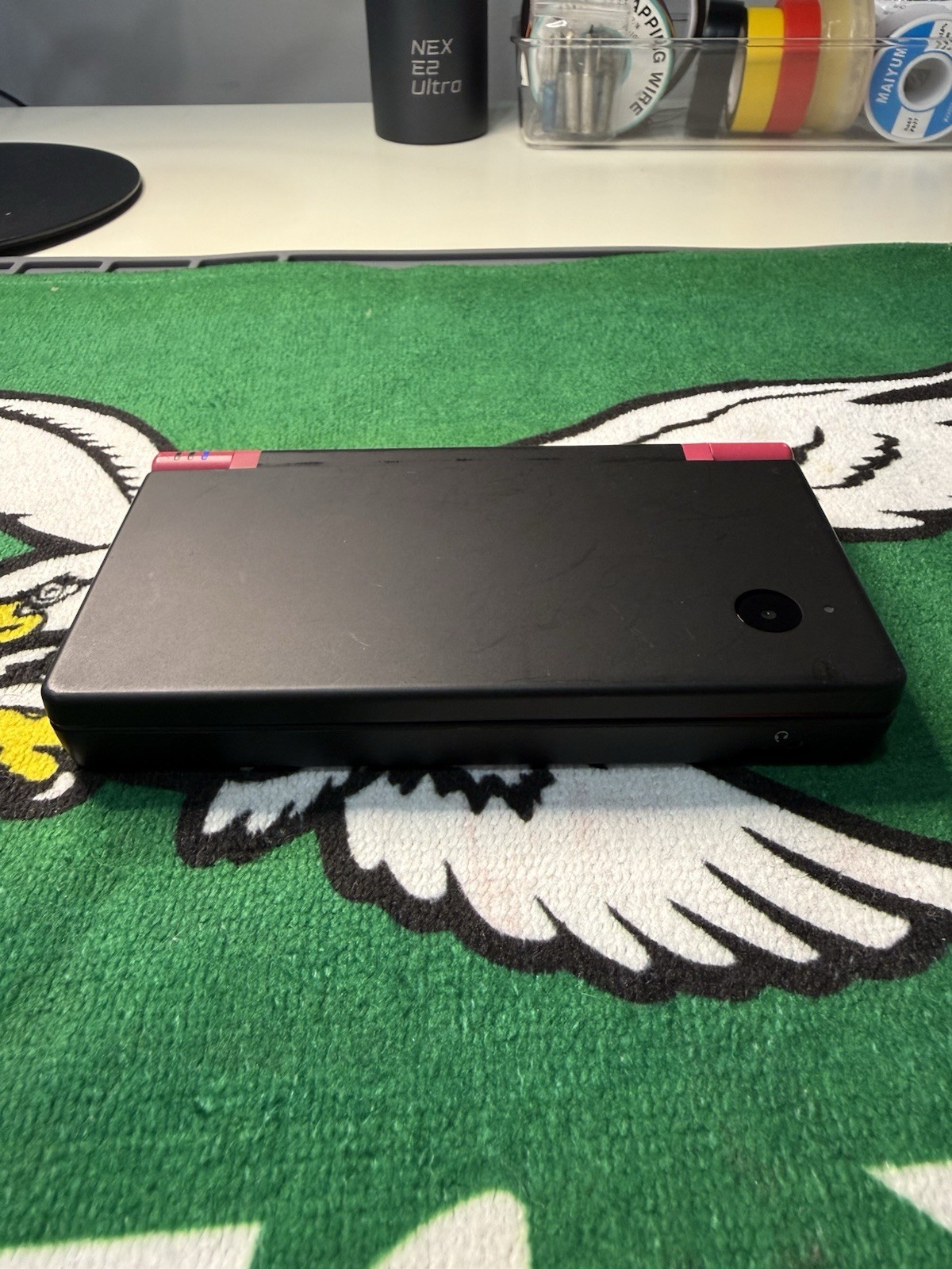 Nintendo DSi – Custom Pink & Black Shell | Tested & Working | All Original Parts