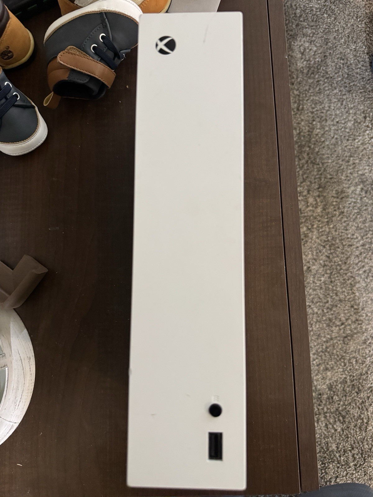 Microsoft Xbox Series S 512GB White Console w/ White Controller For Parts/Repair