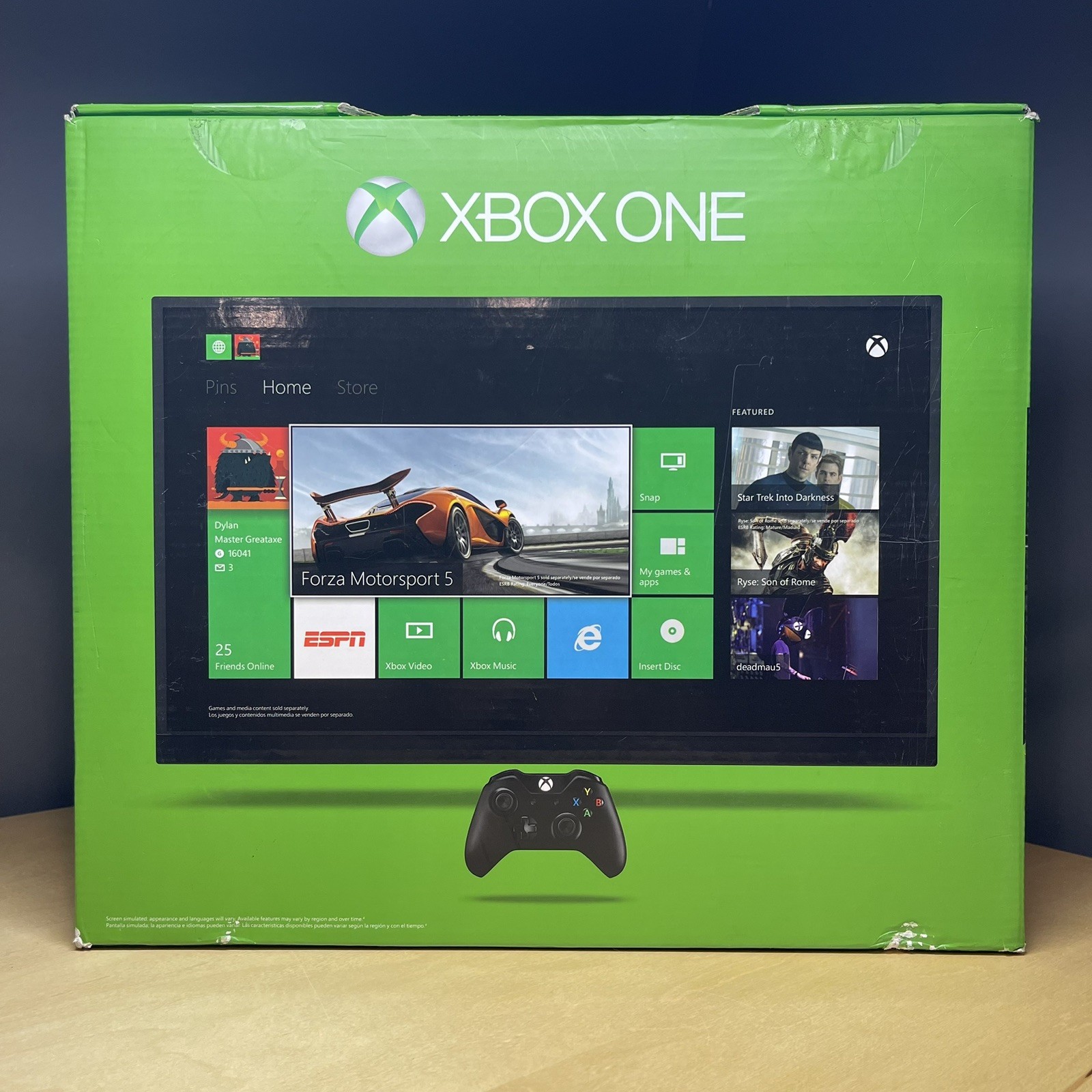 Microsoft Xbox One Black Console 500GB Complete In Box With Controller & Headset