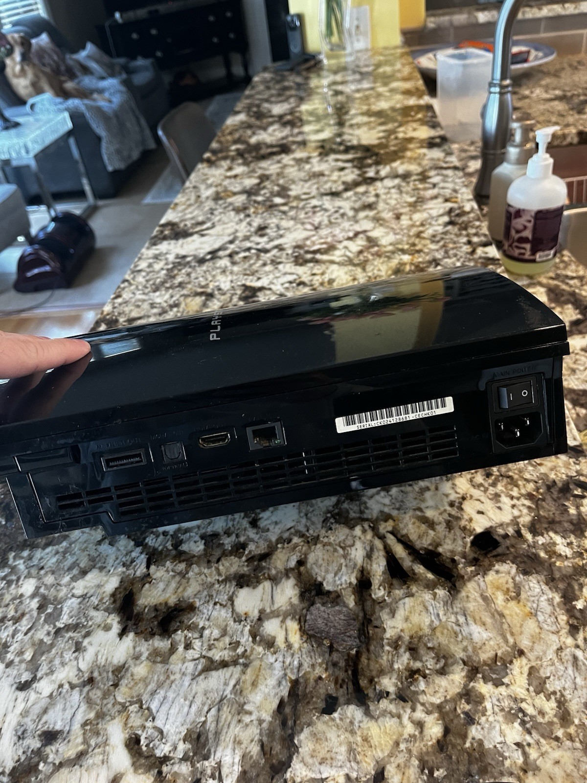Sony PlayStation 3 PS3 CECHK01 For Parts. Includes Controller Av Cord