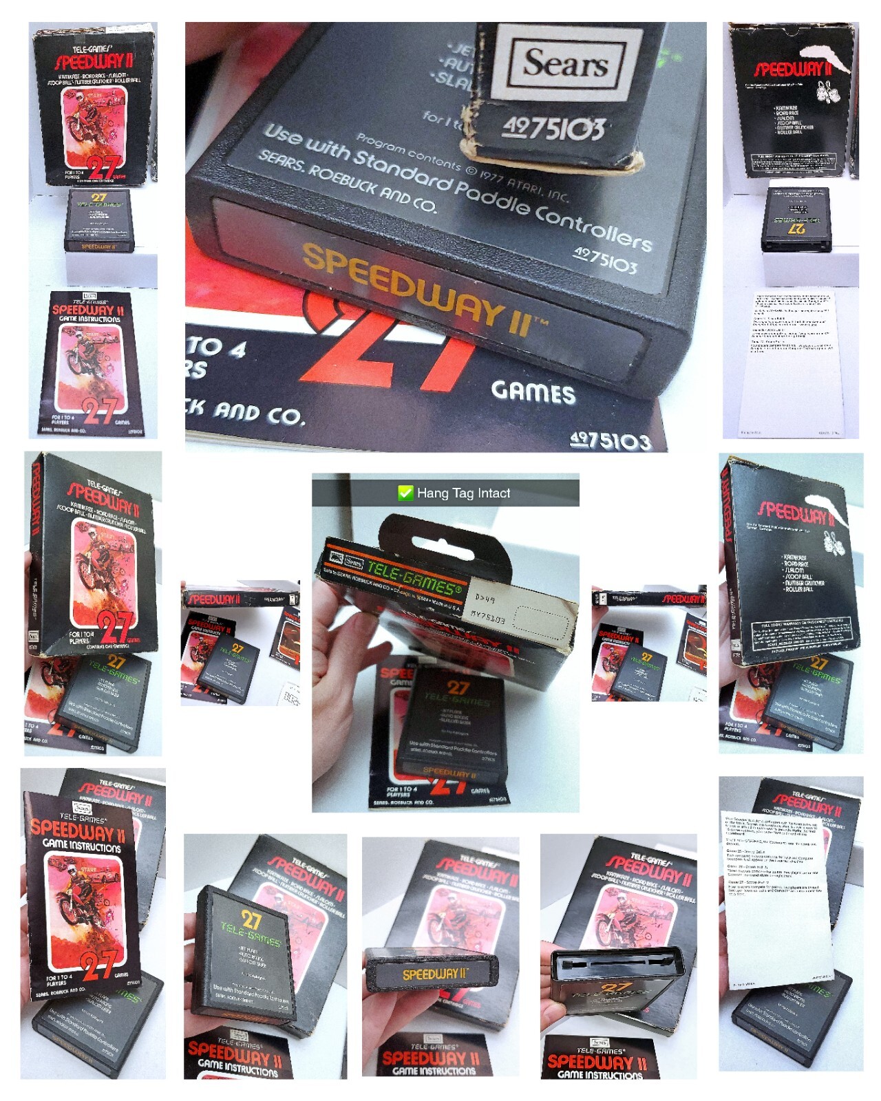 🕹️ $765 RARE 1983 Sears Video Arcade II Console +15 CIB ATARI 2600 GAMES 3 Tix