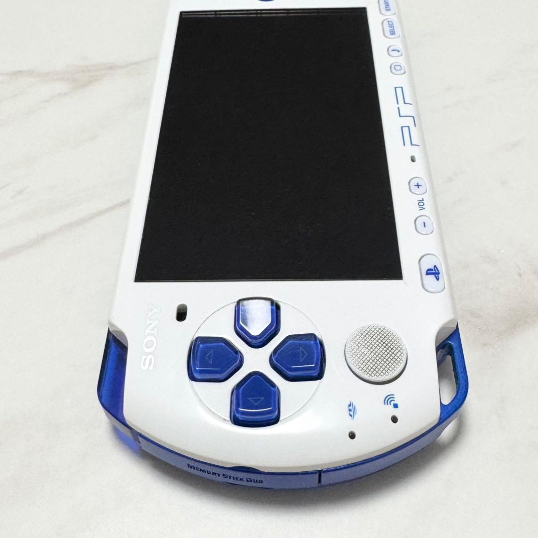 Sony PSP-3000 White Blue Console Tested Working Region Free