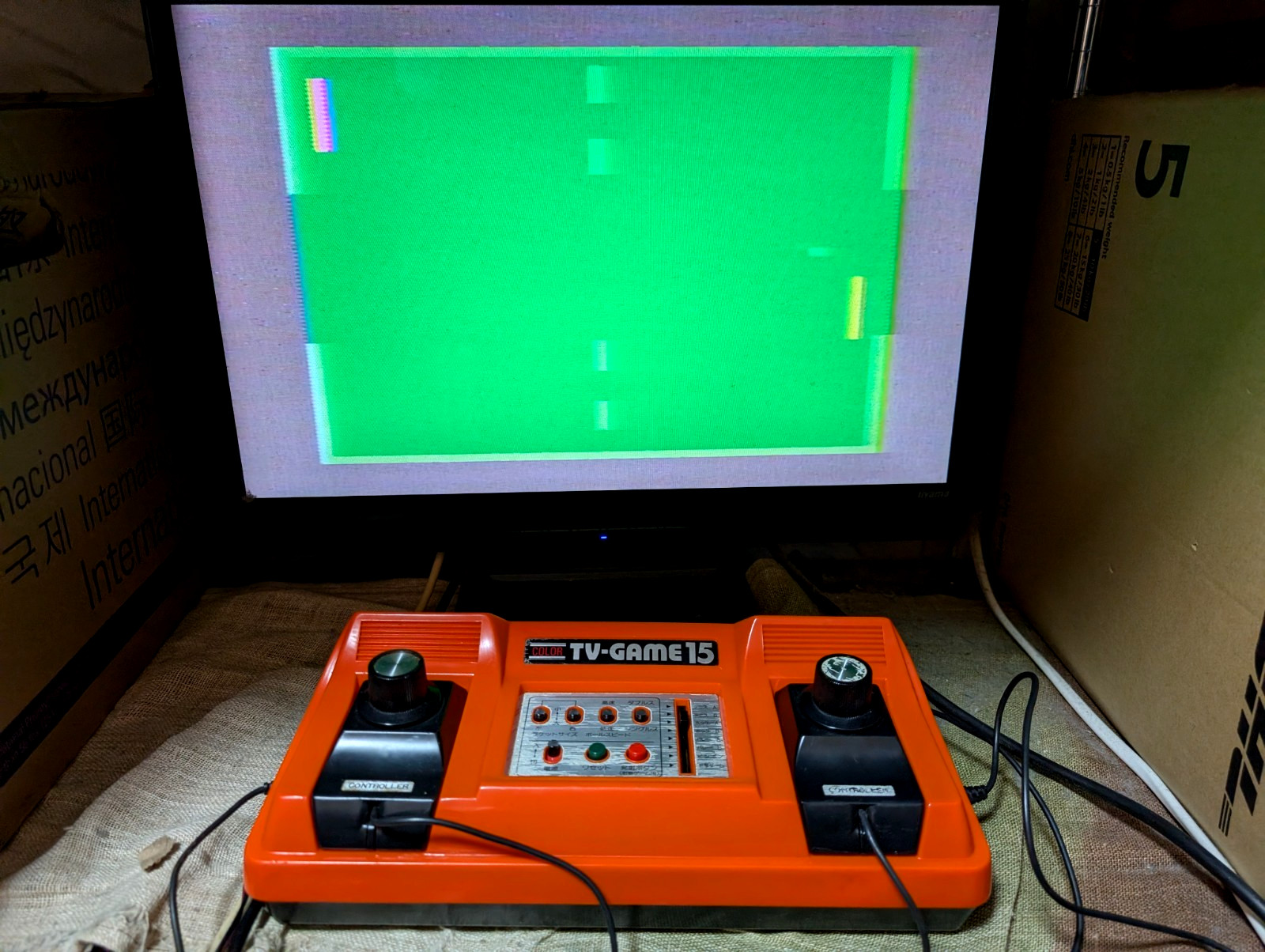 Nintendo Color TV game TV-GAME15 CTG-15V console Japan Box Manual