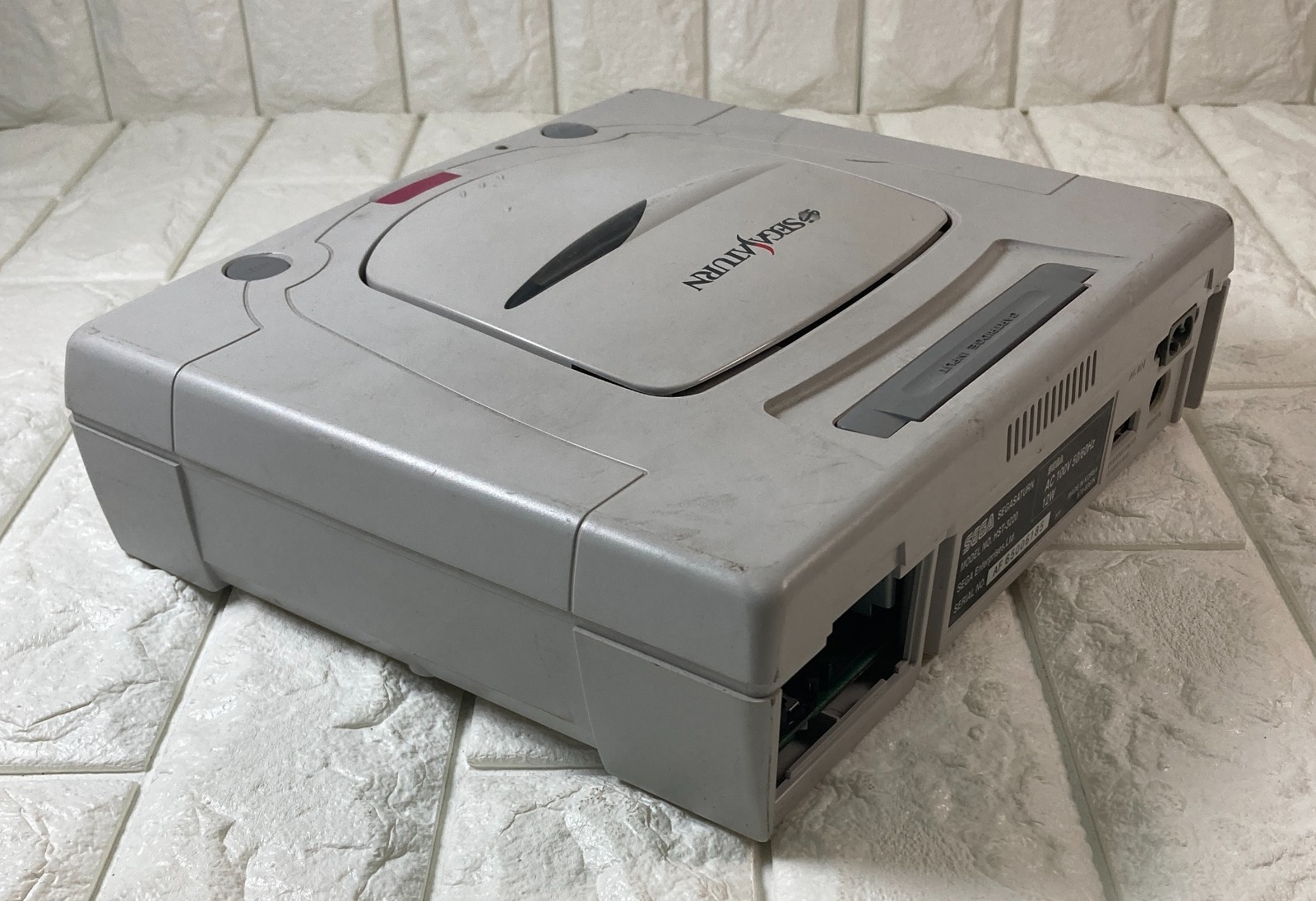 Sega Saturn Console HST-3220 White Japanese Versiongames 3 It works #SS11W