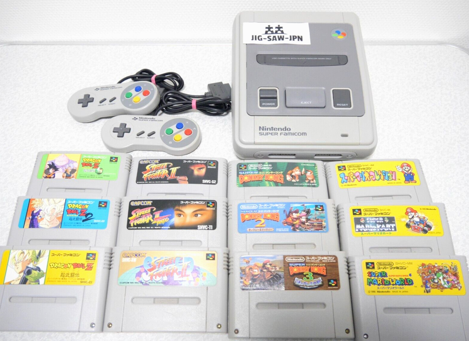 Nintendo Super Famicom SFC Console Bundle 12 games＆Controller Free Shipping