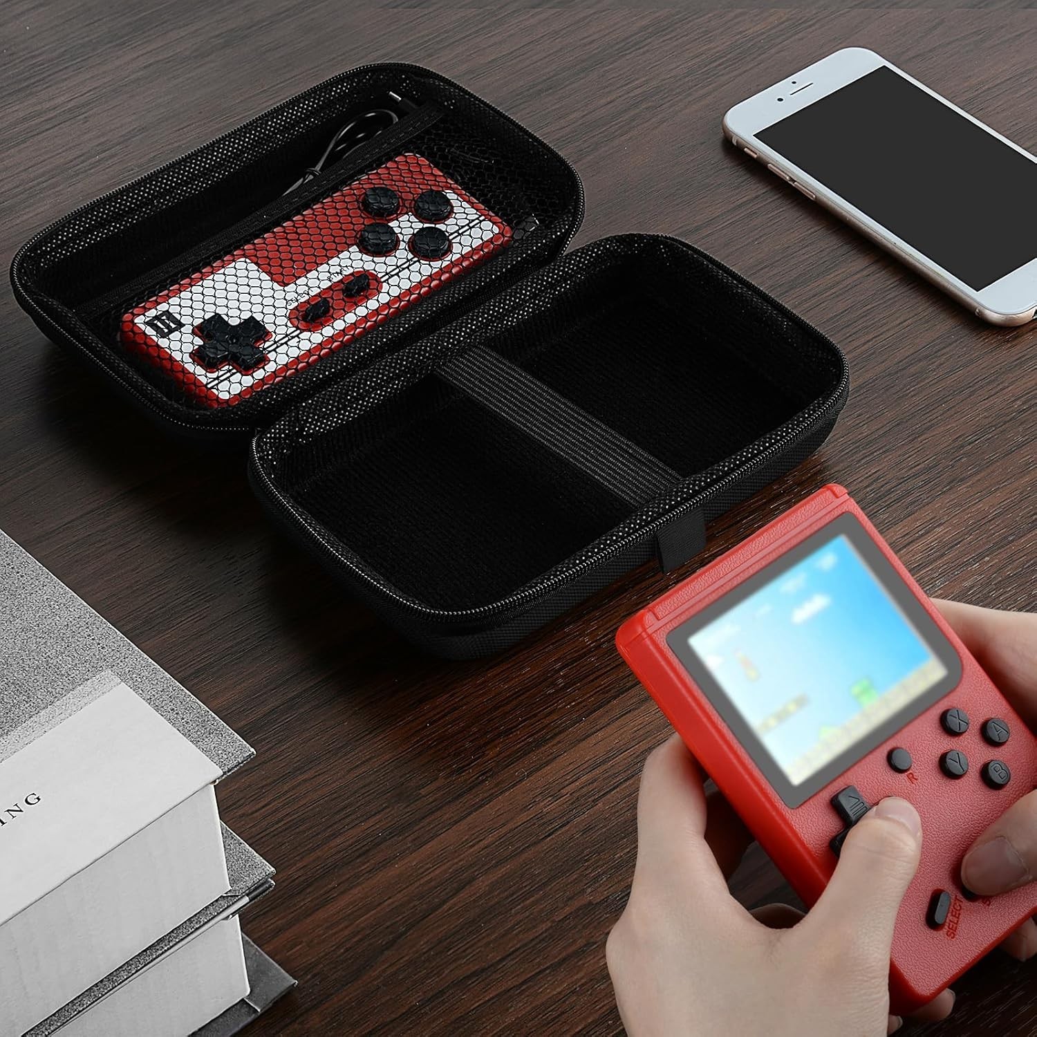 Stylish Portable Game Console Case with Hard Shell – Ideal for Travelers