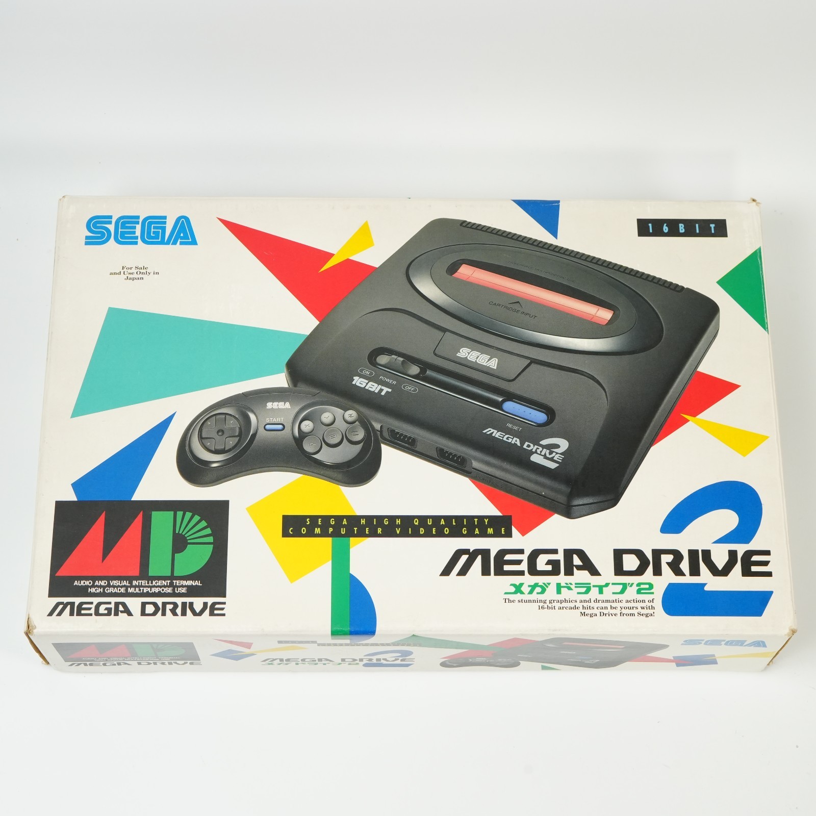 SEGA MEGA DRIVE 2 HAA-2502 NTSC-J Japan Console USB-C Power MOD TESTED w/ Box