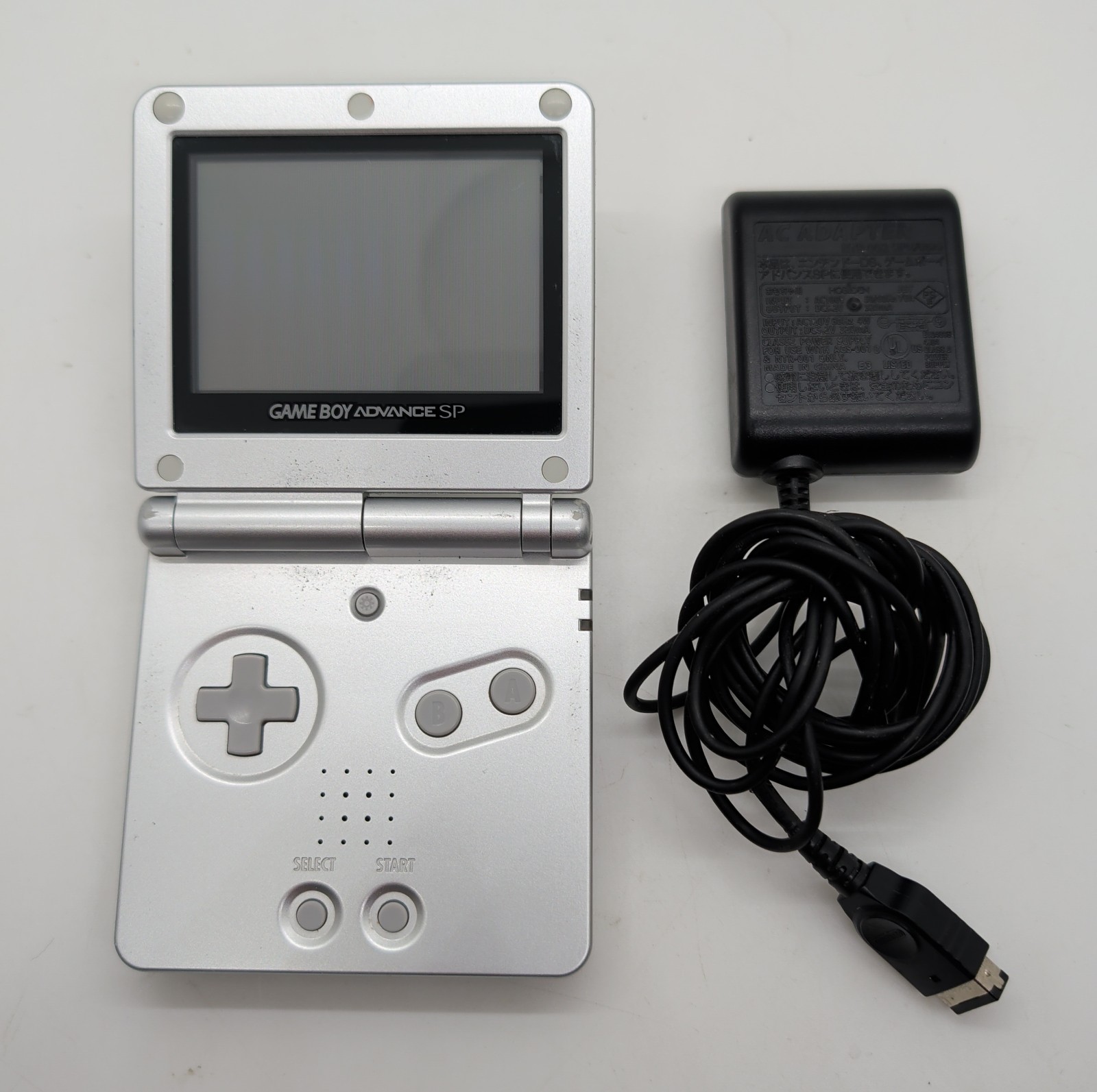 Game Boy Advance GBA SP AGS 001 Handheld System Silver – Tested & Working
