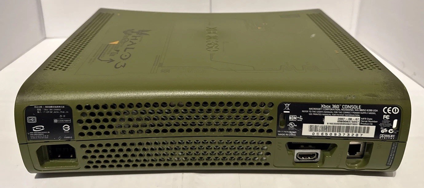 Halo 3 Special Edition Xbox 360 Console Only Falcon MB Serviced Deep Cleaned 👀