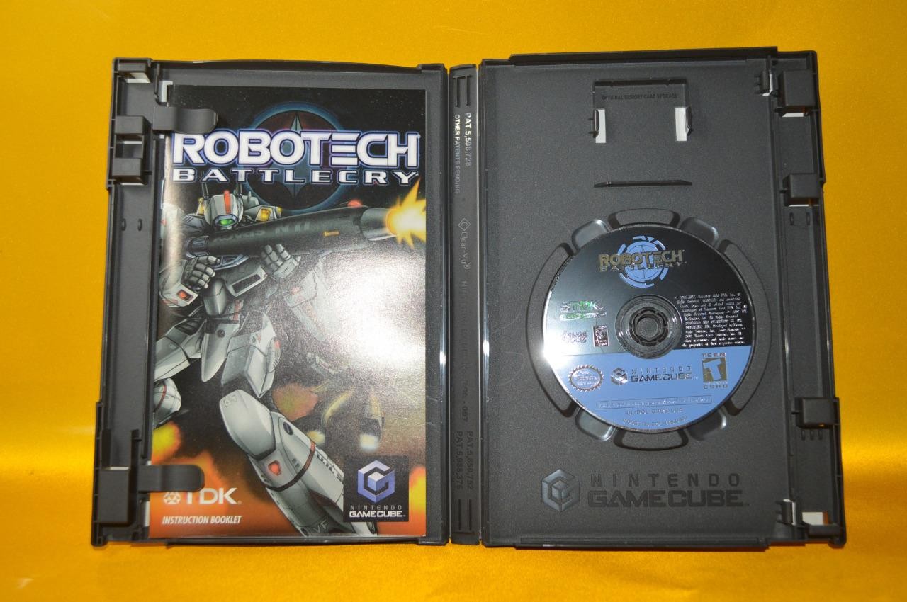 Robotech Battlecry 2002 ( Nintendo GameCube ) Disk, Case, Manual & Tested !