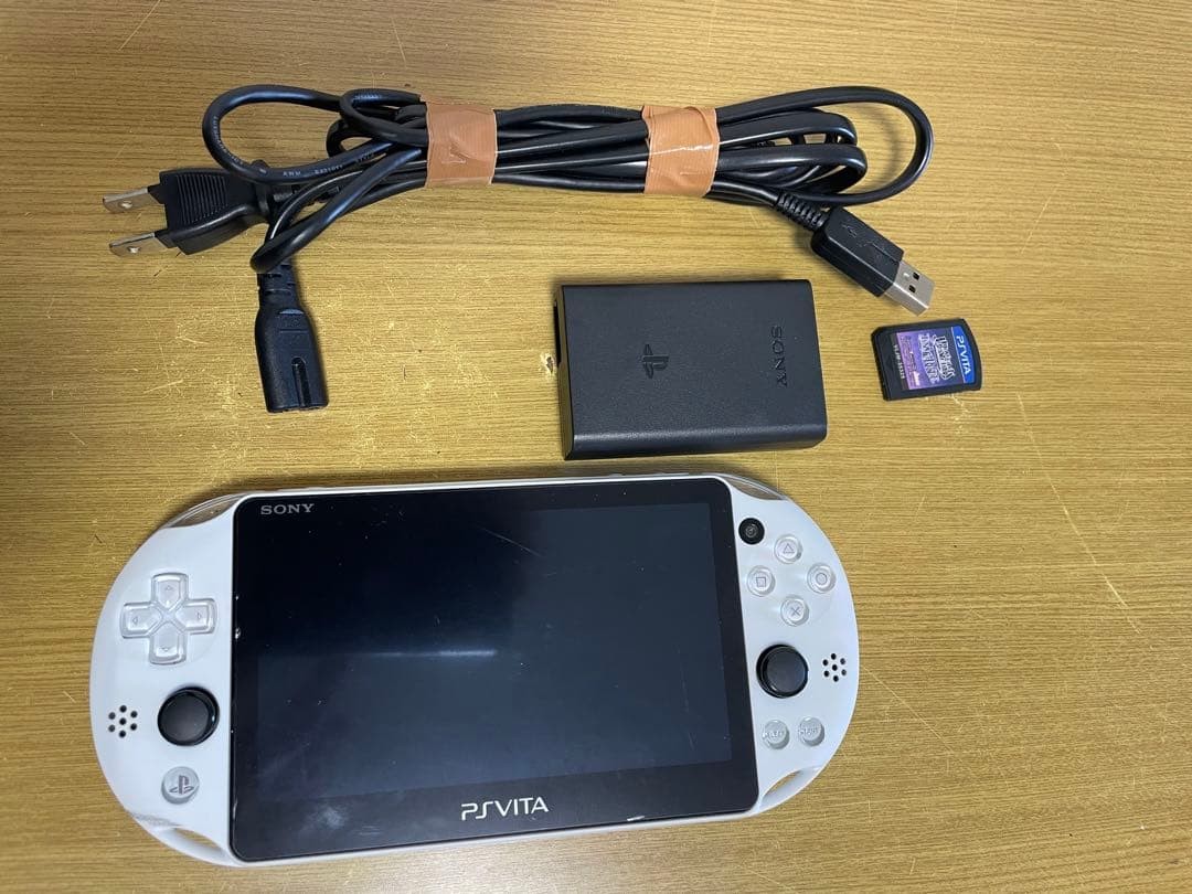 Sony PS Vita PCH-2000 White Console Tested Working Charger Included Region Free