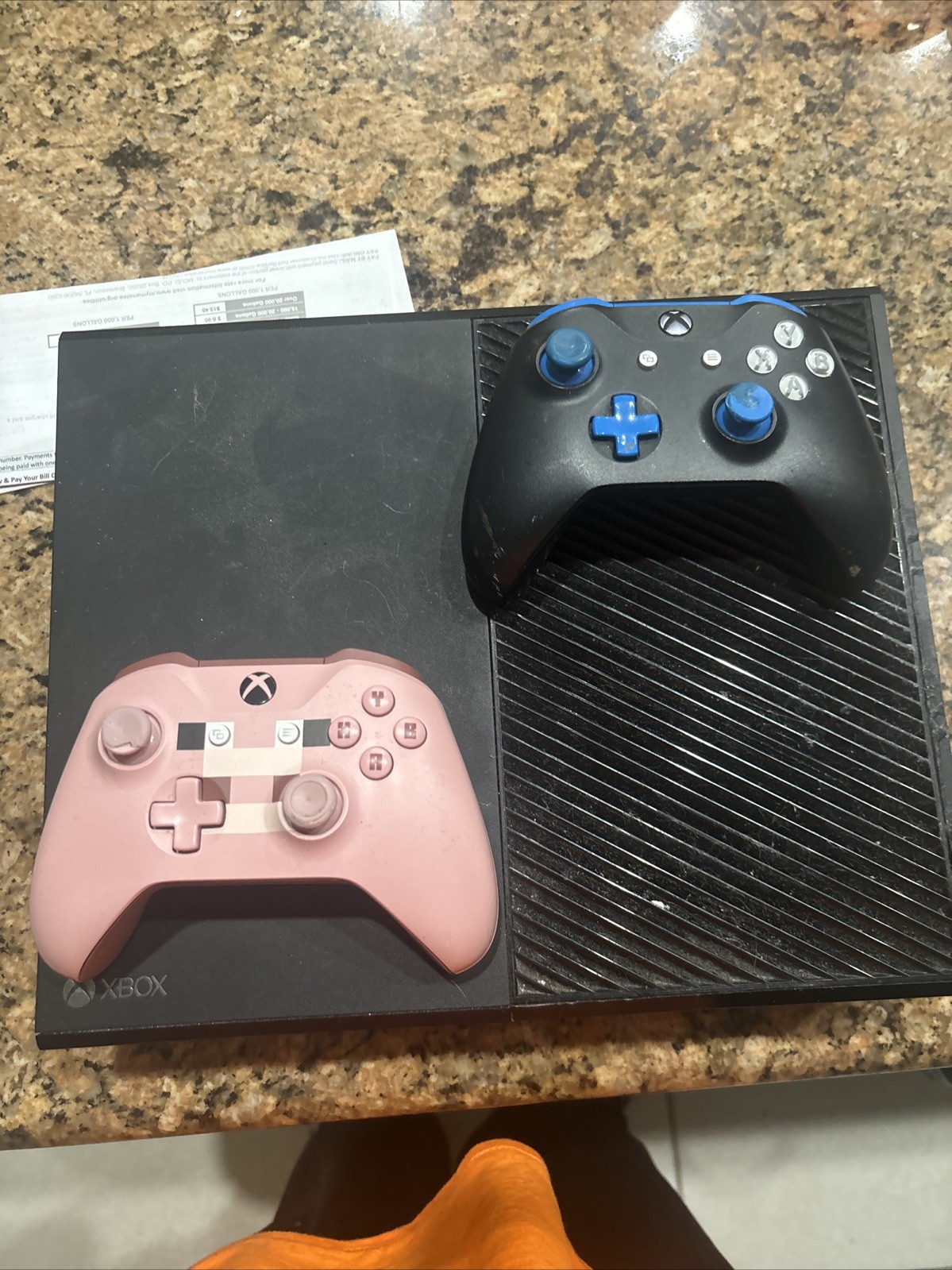 Microsoft Xbox One Day One Edition 500GB Black with 2 controllers