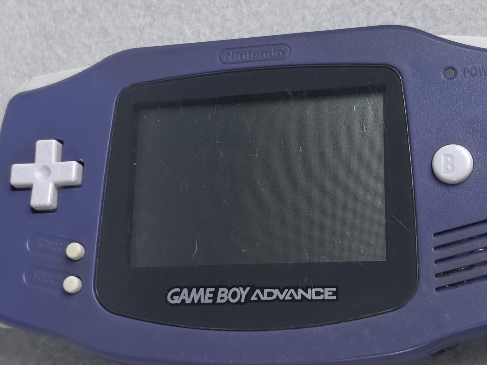 Nintendo Game Boy Advance Handheld System Indigo Purple Tested & Works!