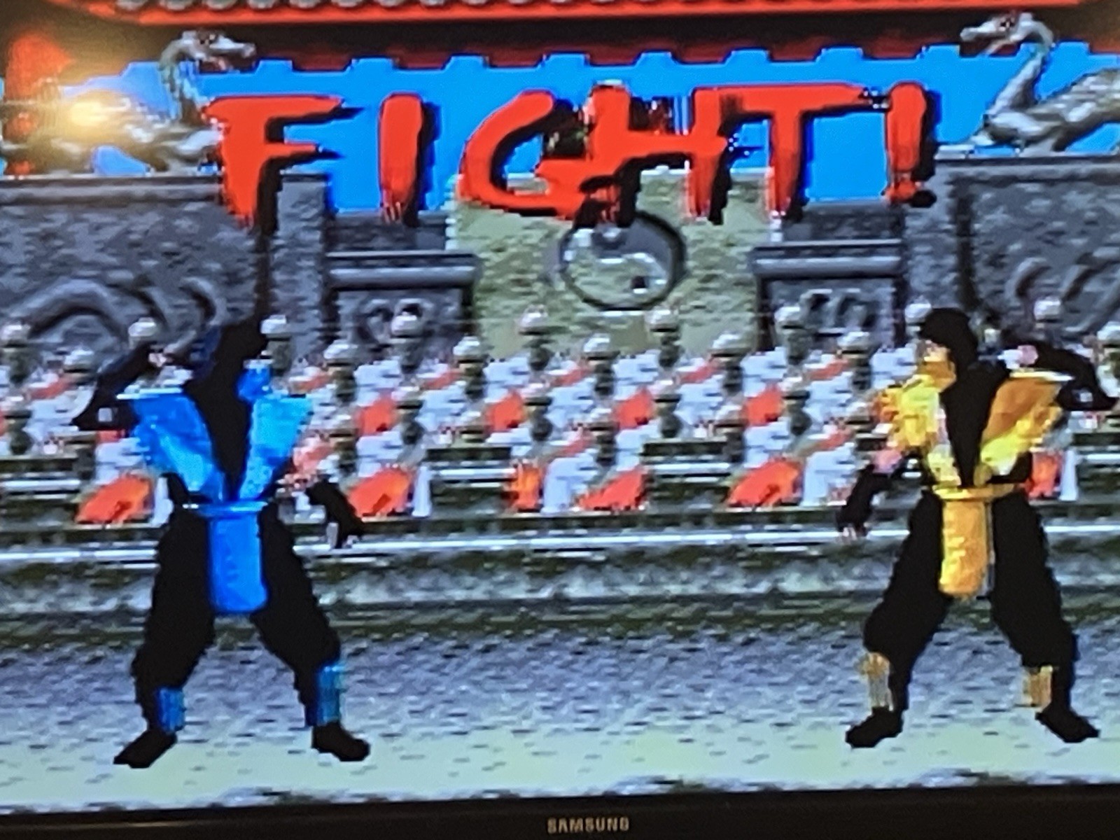 Sega Gensis Console 1 Two Controllers & Mortal Kombat Game Tested & Working