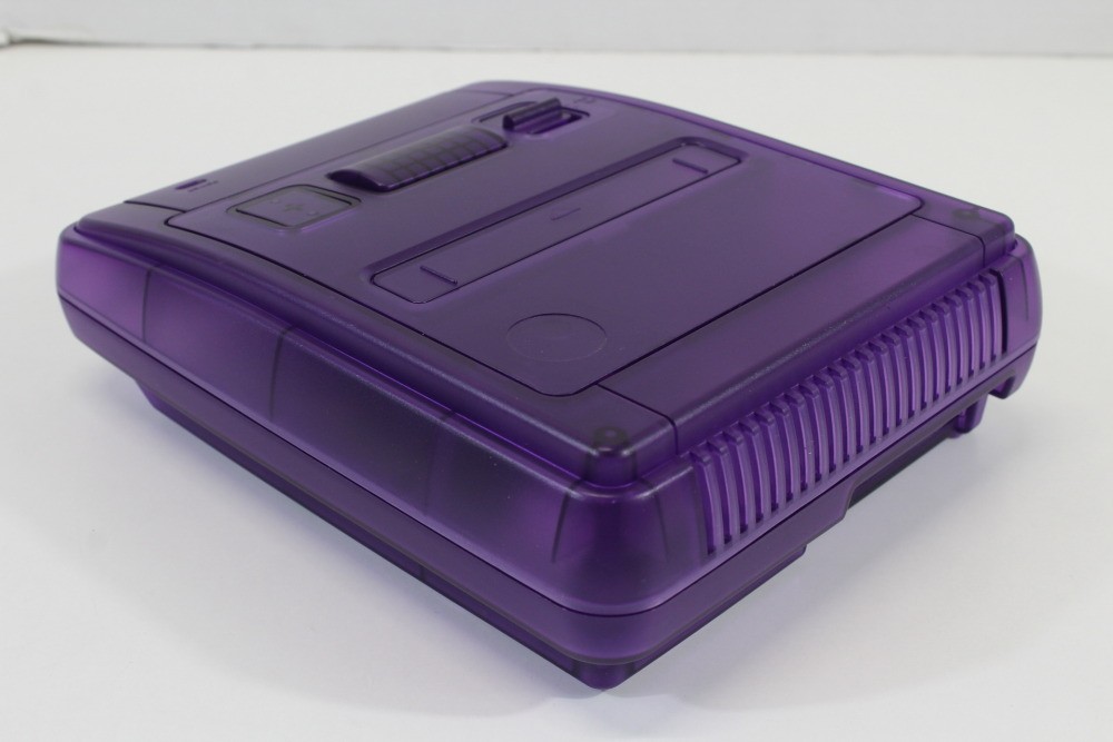 Nintendo Super Famicom Clear Purple Console AC AV Bundle PLAY SFC & SNES Games