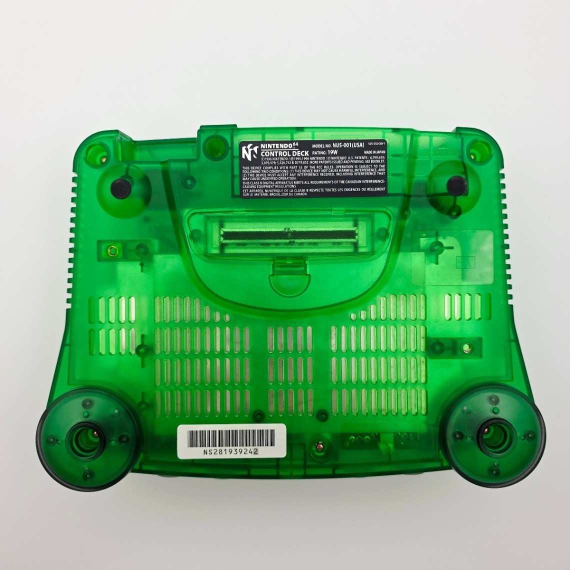 Nintendo NUS-001 Nintendo 64 Translucent Jungle Green Console