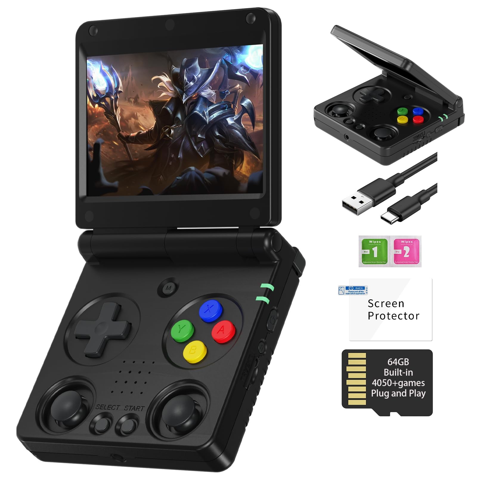 Anbernic RG34XXSP Retro Handheld Game Console Linux 3.4» IPS Screen 720*480 …