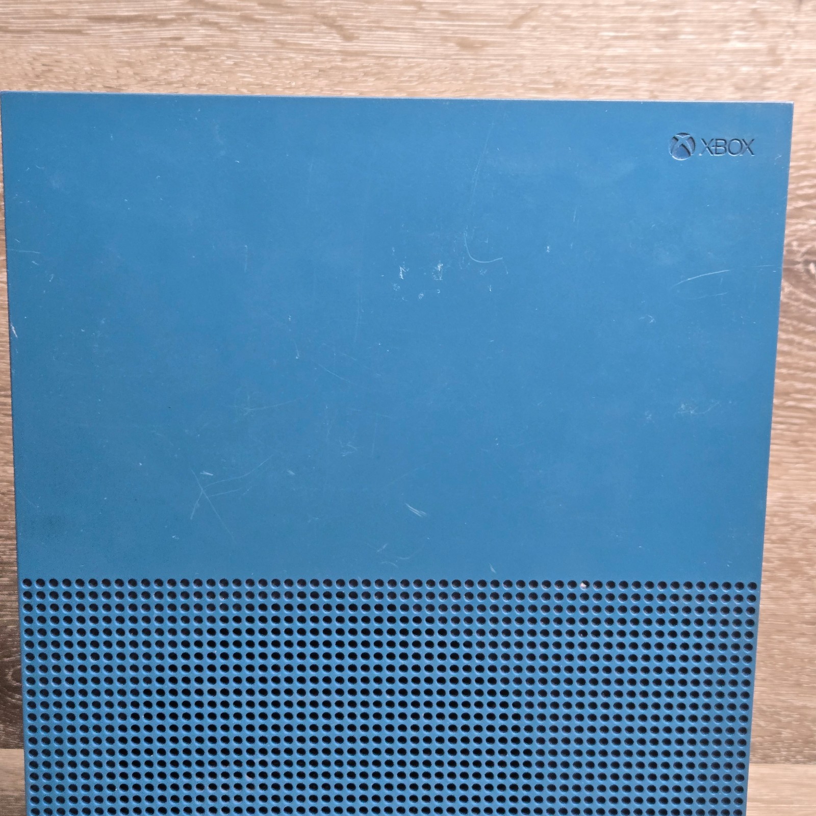 Microsoft Xbox One S Console 1681 Teal Blue Complete Set Controller Rare Limited