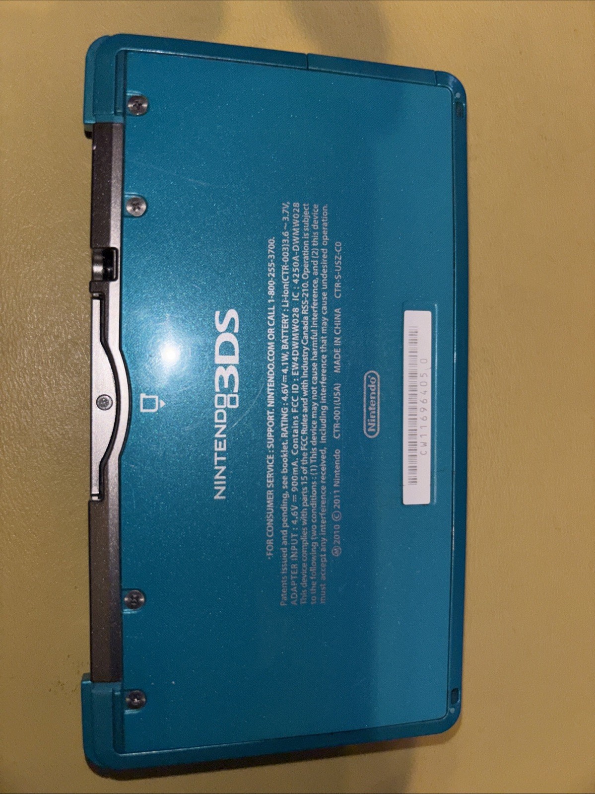 Nintendo 3DS Aqua Blue Console Bundle Mario Kart 7 Tao Charger Stylus Tested USA