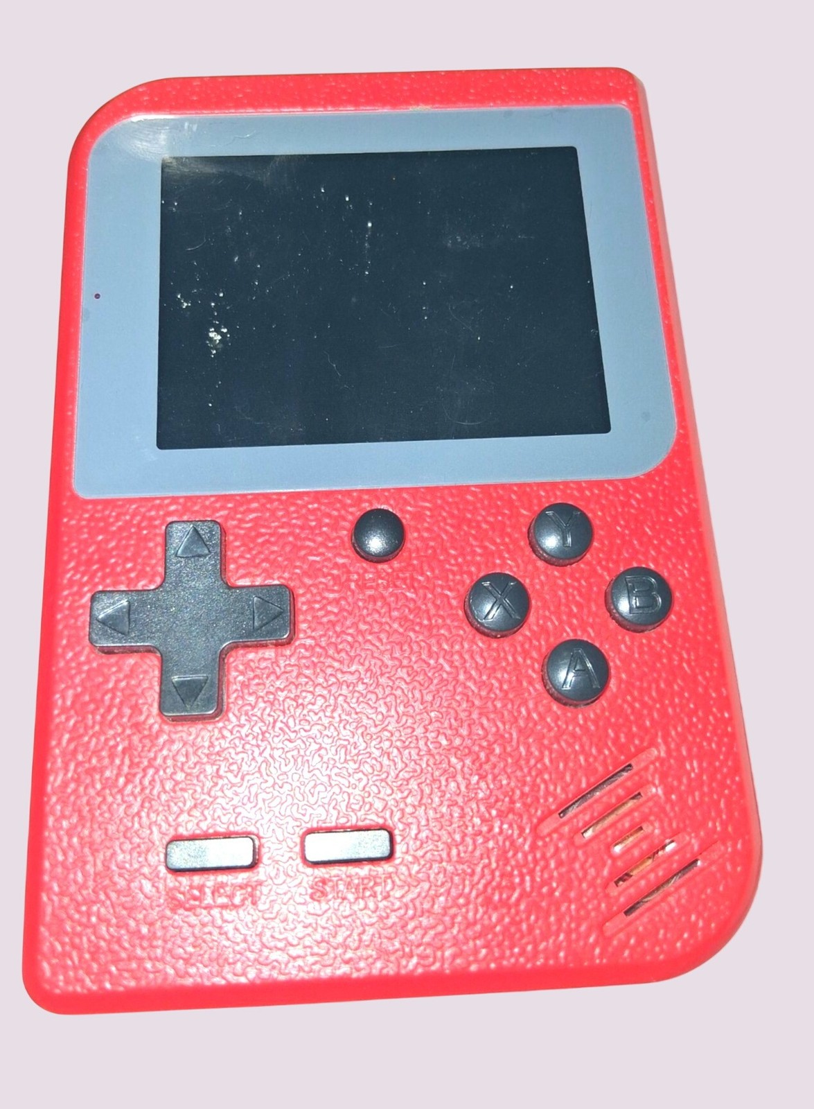 Retro Handheld Gaming Console With Controller Protective Case – Red
