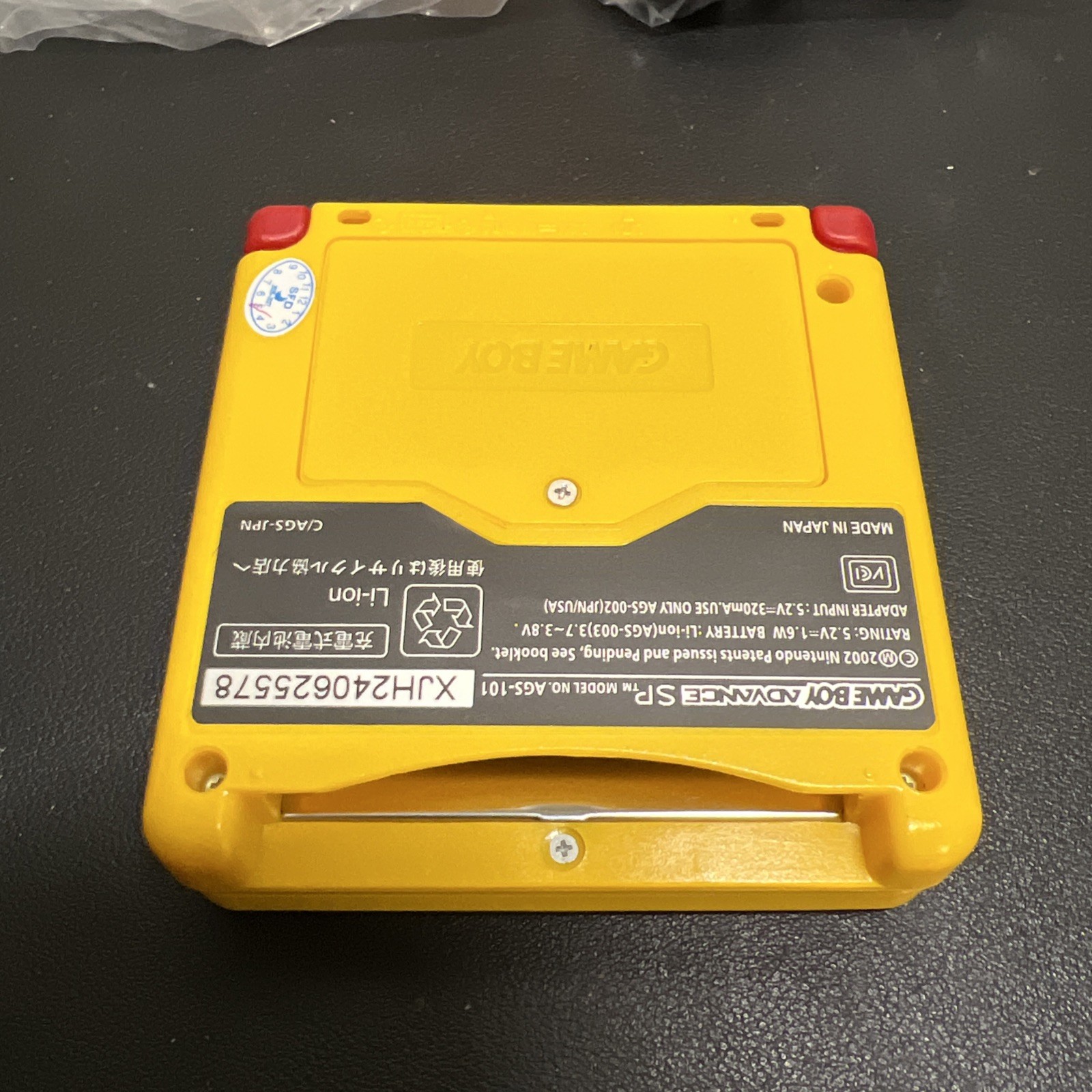 Nintendo Game Boy Advance SP Pikachu Handheld Brighter IPS Screen Yellow