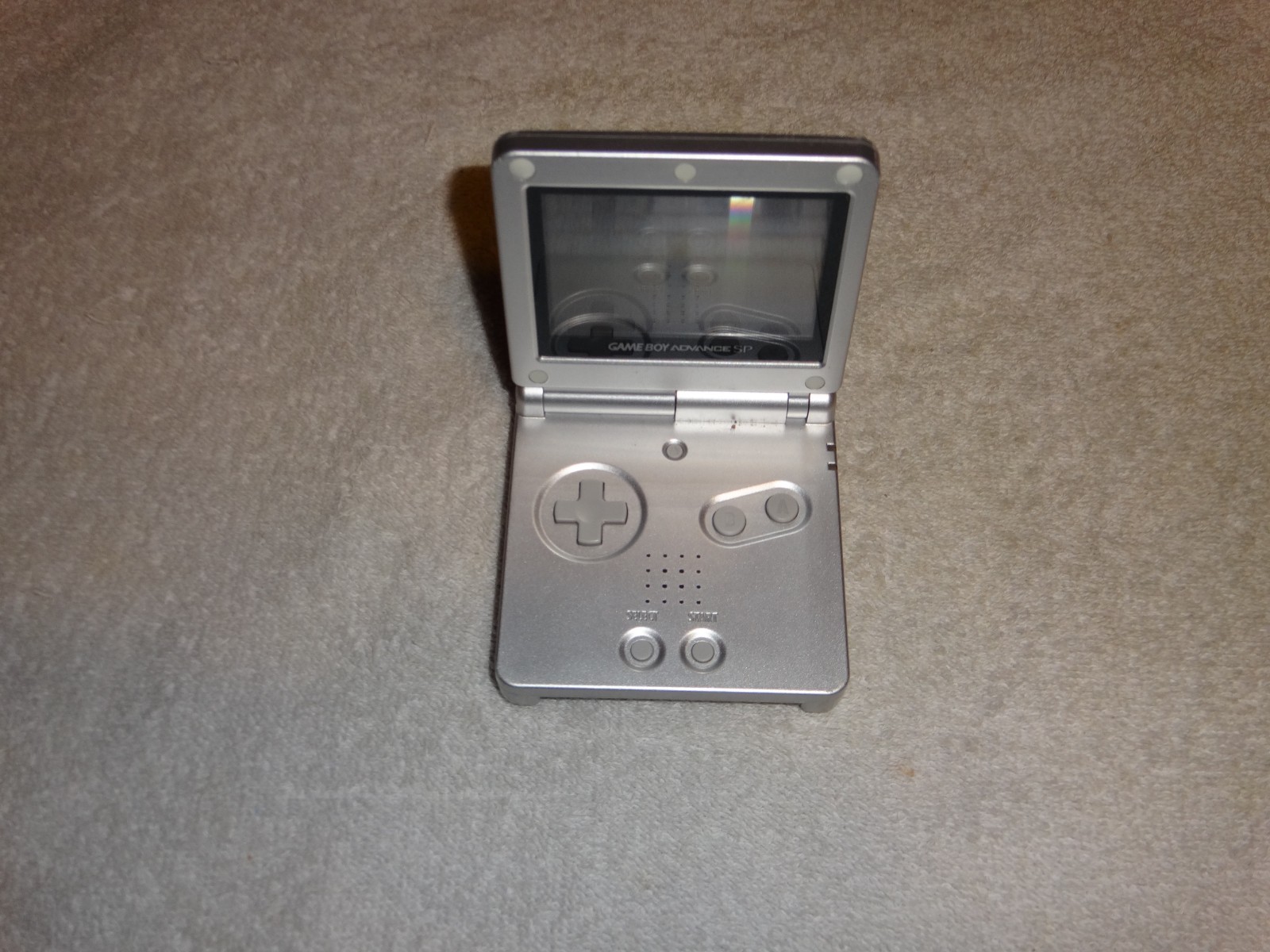 LOT OF 2 Nintendo Gameboy Advance SP bundle Metal Silver Handheld untested WOW!!