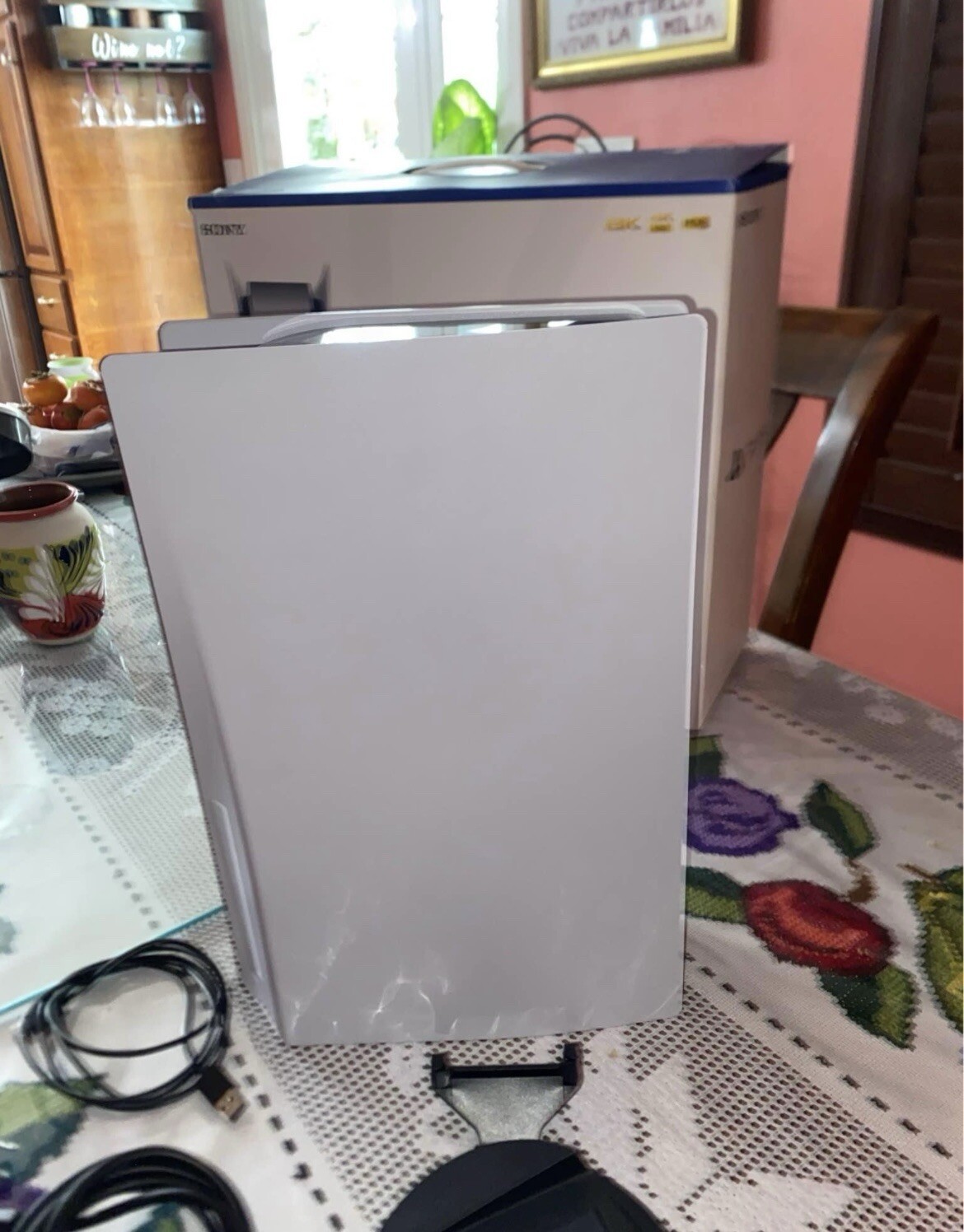 Sony PS5 Blu-Ray Edition Console – White With 3 video Games Plus stand