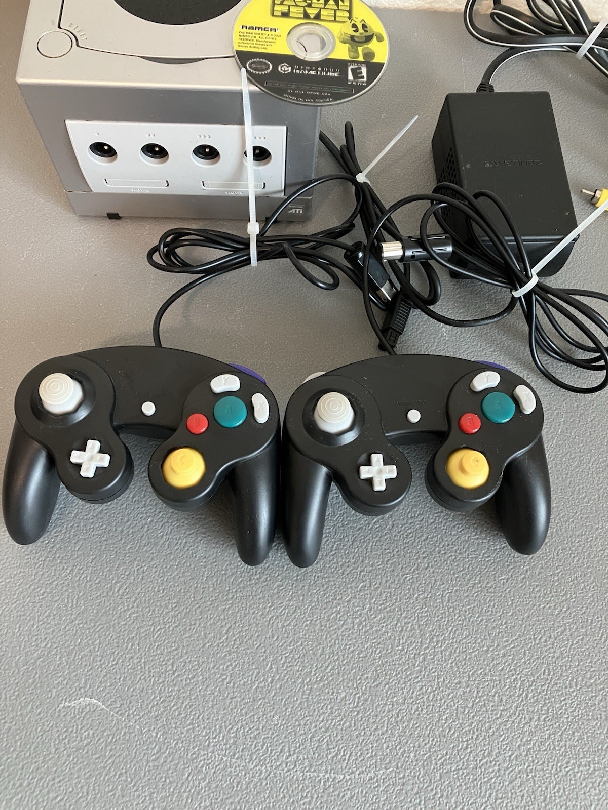 Nintendo GameCube Console Platinum DOL-101 – Bundle 3 Games 2 Controllers Tested